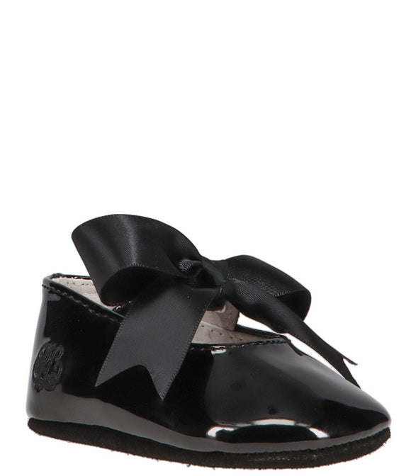 Iceland’s Black Patent Bow Shoes by Ralph Lauren Sz 2