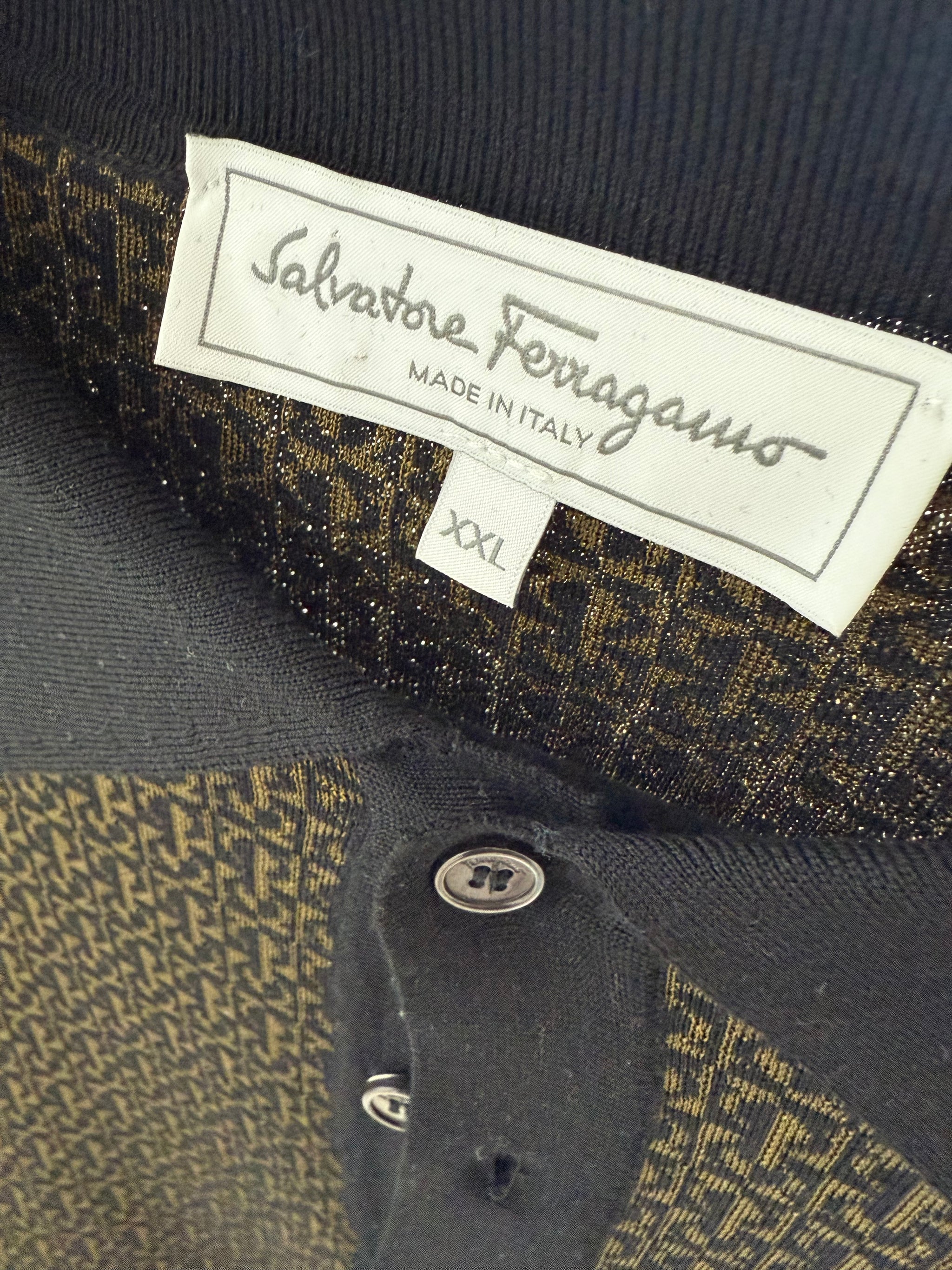 FERRAGAMO Gancini Green Polo Shirt Sz XXL – Wopsters Closet