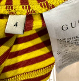 Gucci Striped Turtleneck Logo Shirt Sz 4