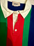 Gucci Blue Web Polo Shirt Sz 6