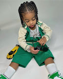 Gucci Green Tennis Bomber Jacket & Shorts Set SZ 36 MONTHS
