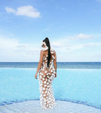 SELEZZA LONDON Floral Savannah Maxi Dress Sz Sm