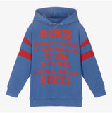 Gucci Blue/Red Tracksuit Hoodie & Jogger Set sz 18/24 months
