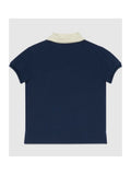 Gucci Blue Web Polo Shirt Sz 6