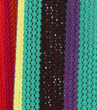 Balmain High Waist Striped Flared Crochet Pants Sz 36