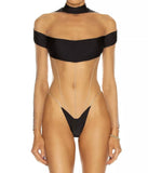 Mugler Illusion Black Nude Mesh Bodysuit Sz 36