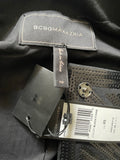 BCBG Max Azria Black Sequin Moto Jacket Sz XS