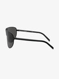 Prada PR 69ZS Black/Dark Grey Logo Shield Sunglasses Unisex