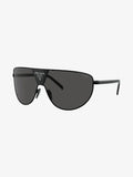 Prada PR 69ZS Black/Dark Grey Logo Shield Sunglasses Unisex