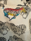 Versace Vintage 1990’s White Zebra Print Pants Jeans