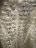 Alessandra Rich White Lace Puff Sleeve Dress Gown Sz XS