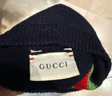 Gucci Infant Stripe Web Beanie Logo Hat