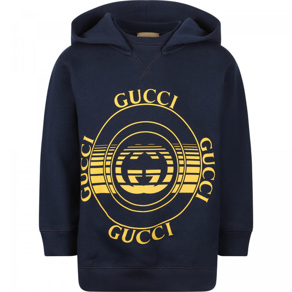 Gucci Infant Blue Logo Hoodie 3/6 months