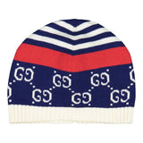 Gucci Infant Red Blue Beanie Logo Hat