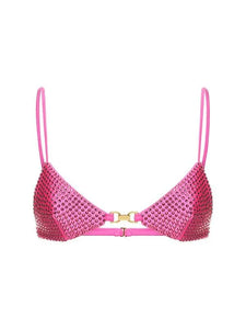 Dundas Lu Lu Pink Crystal Bra Sz 38