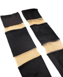 Balmain Black & Sheer Panel Arm Sleeves
