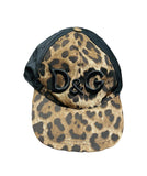 Dolce & Gabbana Leopard Print Logo Baseball Hat Sz 57