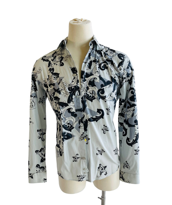 Versace Collection Baroque Slim Fit Shirt Sz 16.5