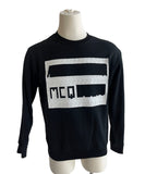 Alexander McQueen MCQ Black Logo Sweatshirt Sz LG