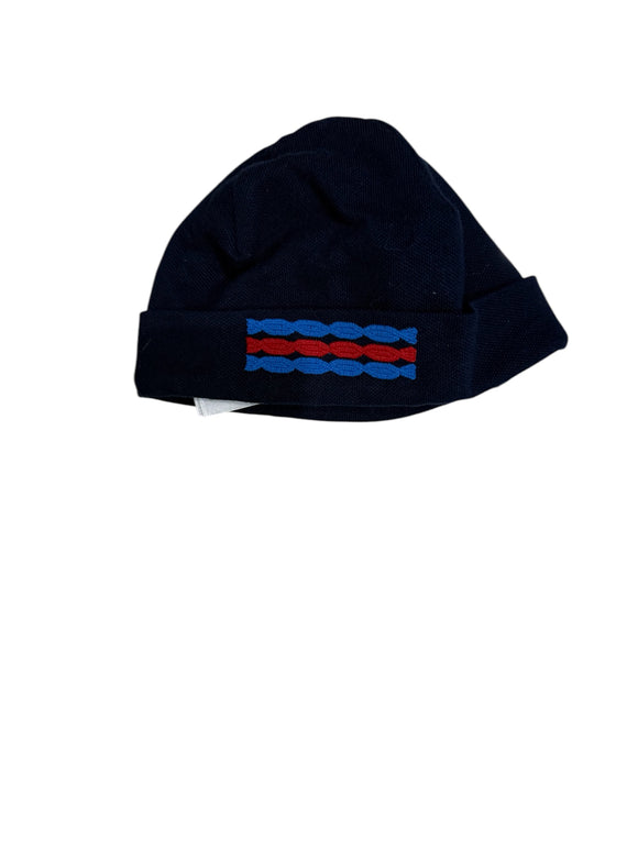 Gucci Infant Blue Red Beanie Hat 6/9 months