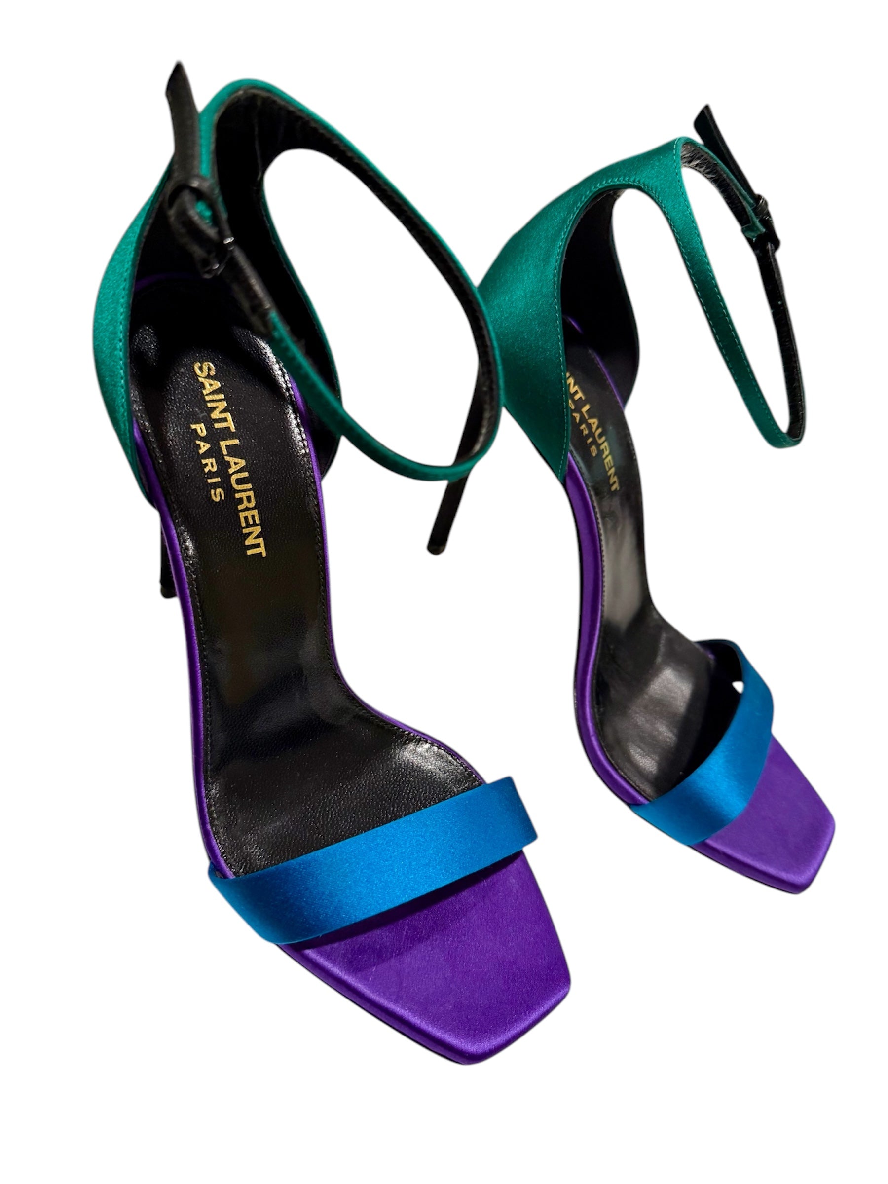 サンダル・ミュール SAINT LAURENT Saint Laurent Sandals Women Satin Violet/Plum SAINT LAURENT SANDALS BALIQUA PURPLE – PIU 144