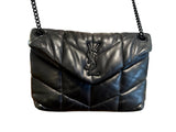 Saint Laurent YSL Lou Puffer Leather Quilted Bag Purse