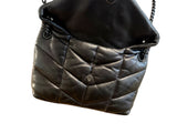 Saint Laurent YSL Lou Puffer Leather Quilted Bag Purse