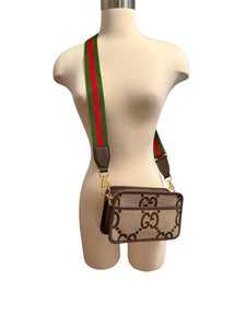 Gucci Jumbo GG Crossbody Camera Bag Purse