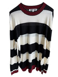 Alexander McQueen MCQ Striped Knit Sweater Sz XLG