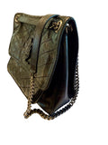 Saint Laurent YSL Black Niki Medium Vintage Leather Purse