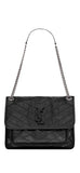 Saint Laurent YSL Black Niki Medium Vintage Leather Purse