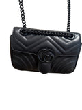 Gucci Black GG Marmont Small Purse Crossbody