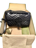 Gucci Black GG Marmont Small Purse Crossbody