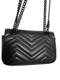 Gucci Black GG Marmont Small Purse Crossbody