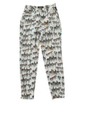 Versace Vintage 1990’s White Zebra Print Pants Jeans