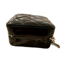 Chanel Black Patent Quilted Crossbody Mini Bag