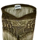 Jean Paul Gaultier Cartouche Money Mesh Flare Pants Sz small