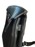 Hermes Hac a Dos GM Black Leather / Canvas Back Pack Crossbody Bag