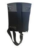 Hermes Hac a Dos GM Black Leather / Canvas Back Pack Crossbody Bag