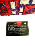 Chanel Red/Navy Quilted Chain Print Silk Bag Purse BRAND NEW