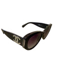 Chanel Black Logo 5492 1047 Butterfly Sunglasses