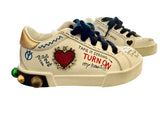 Dolce & Gabbana Portofino DG King Sneakers Sz 25