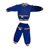 Gucci Blue Logo Zip Jacket & Joggers Set sz 4T