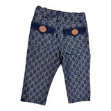 Gucci Jacquard GG Denim Logo Jeans Sz 12/18 months