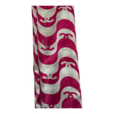Chanel Pink Logo Silk Twilly Bandeau Scarf