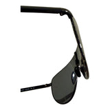 Prada PR 69ZS Black/Dark Grey Logo Shield Sunglasses Unisex