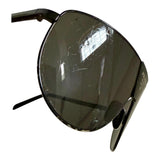 Prada PR 69ZS Black/Dark Grey Logo Shield Sunglasses Unisex