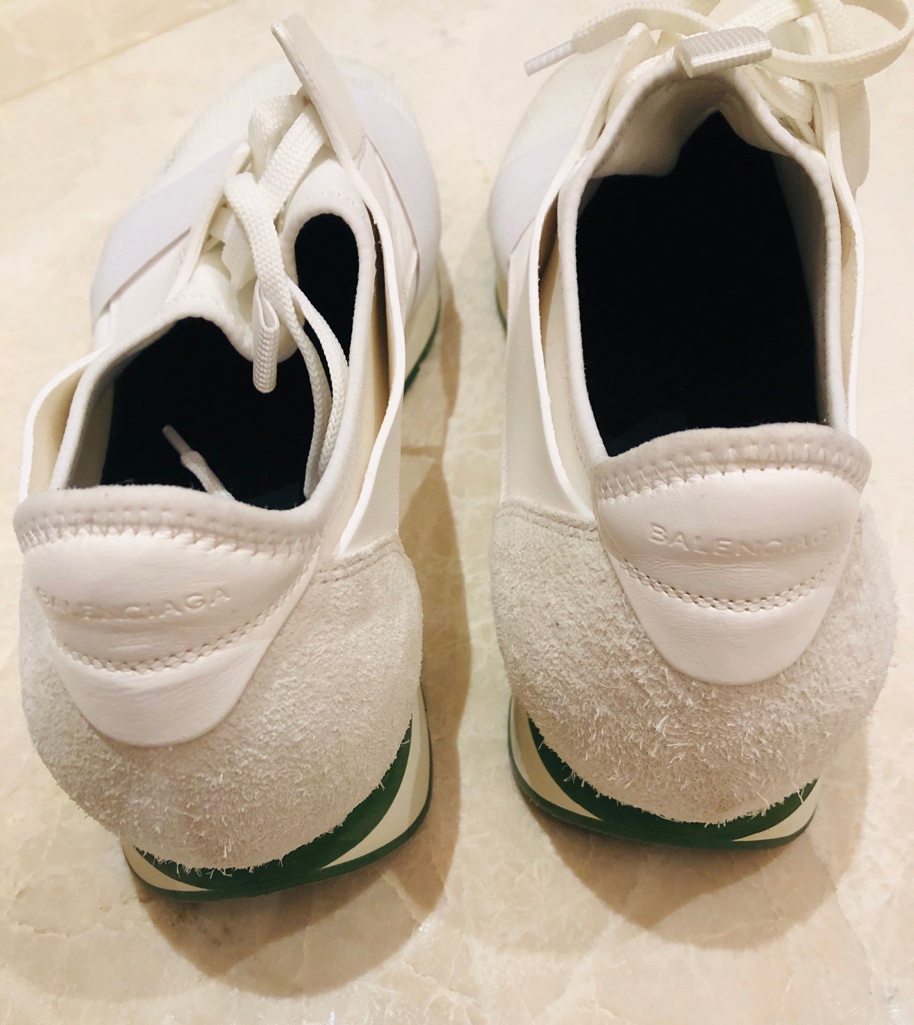 Balenciaga White Runner Race Sneakers Sz 45 12