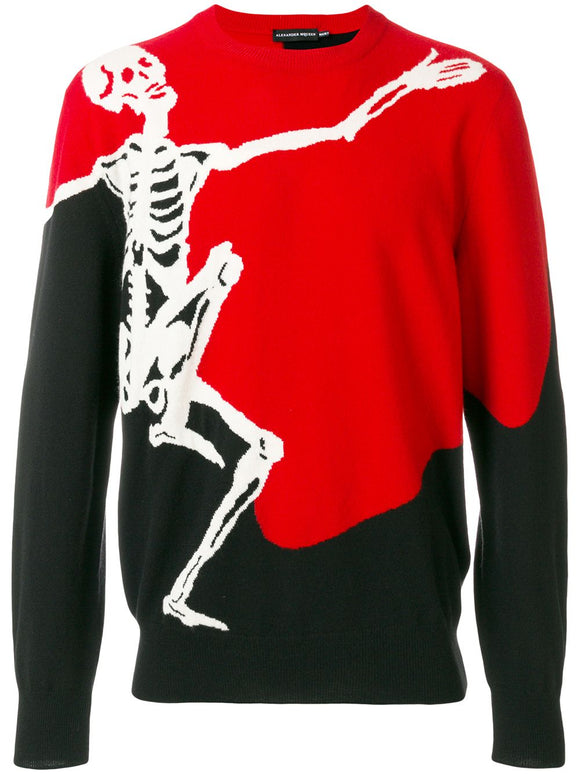 Alexander McQueen Dancing Skeleton Sweater Sz XL