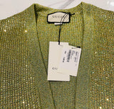 Gucci Crystal Knit green/YellowCardigan Sz XXS